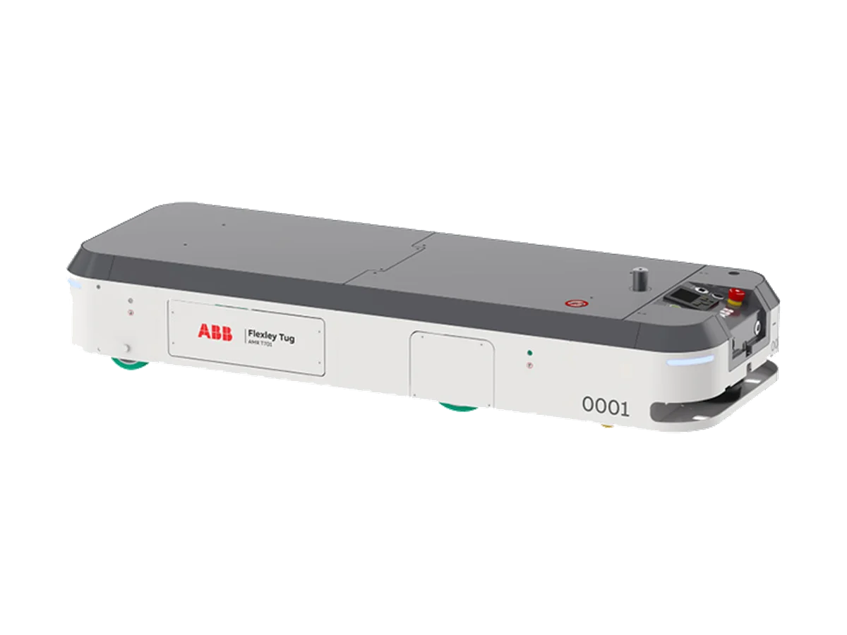 ABB Flexley Tug AMR tow and tunnel unit, low-profile bidirectional chassis